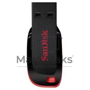 Флешка USB R/W R/W Sandisk 64Gb Cruzer Blade SDCZ50-064G-B35 USB2.0 черный/красный