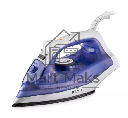 Утюг Kitfort KT-2603 1300Вт белый/фиолетовый