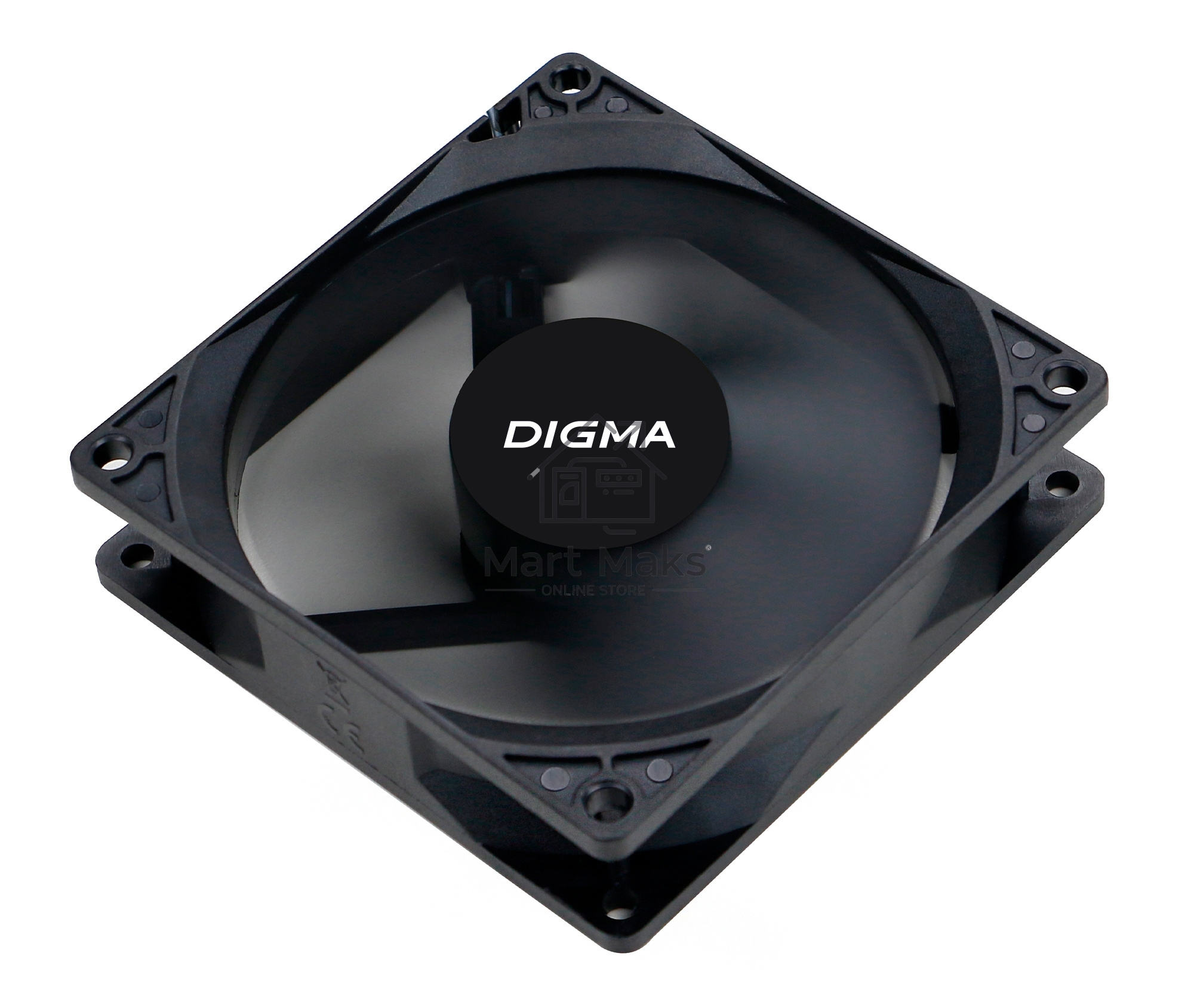 Вентилятор для корпуса Digma DFAN-90 черный, 90 мм, 1800 об/мин, 23 дБ, 3 pin