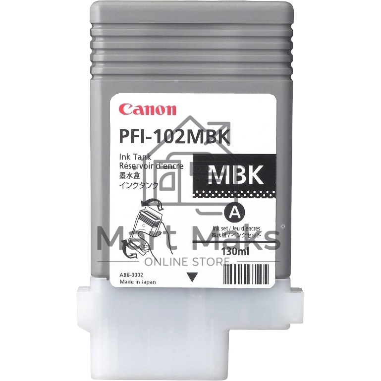 Картридж струйный Canon PFI-102MBk (0894B001) матовый черный, 130 мл., для iPF500/600/700