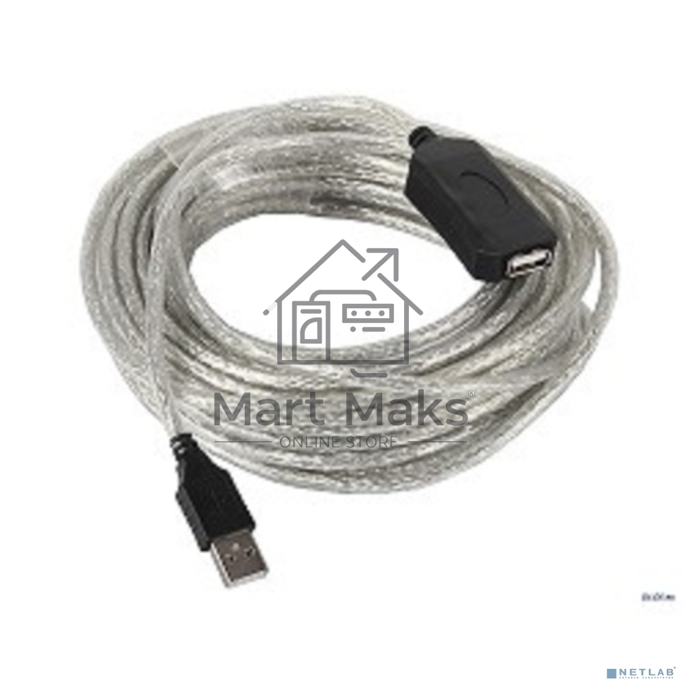 Кабель VCOM VUS7049-20M Кабель-адаптер USB2.0-repeater, удлинительный активный <Am-->Af> 20м