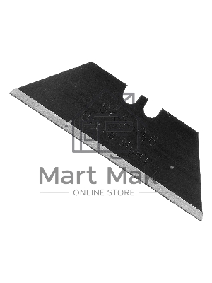 Лезвия Denzel 19 мм, сталь SK5 - 0,6 мм, трапециевидные, 5 штук