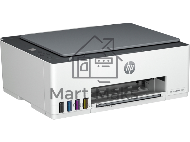МФУ струйный HP Smart Tank 580 AiO (1F3Y2A), A4, цветной, печ. до 22 стр/мин. (ч/б) до 16 стр/мин. (цвет), 1200 x 1200 dpi, USB, Wi-Fi, Air Print, Mopria