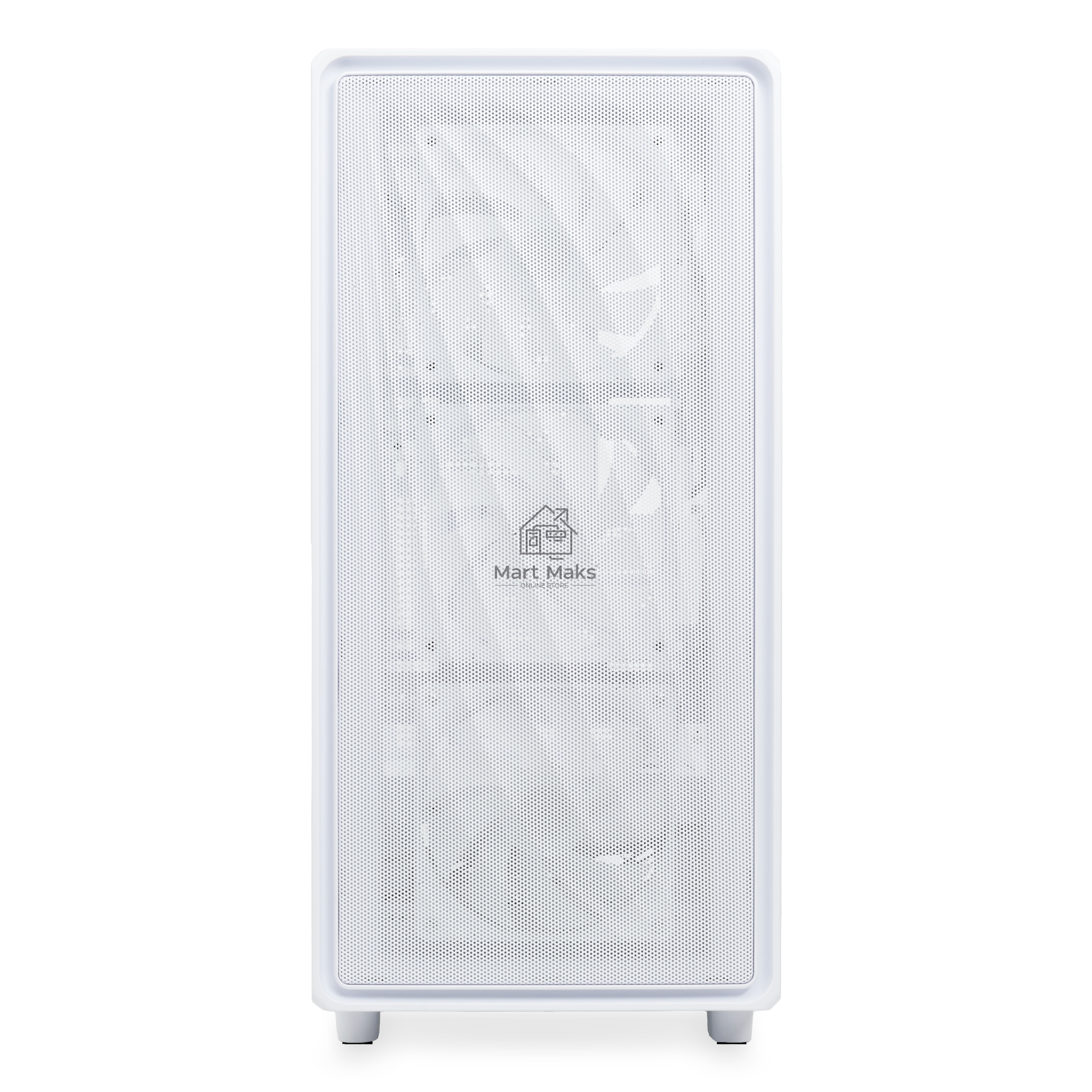Компьютерный корпус  HSPD M510, Mesh Mid Tower, белый, TG, 0.5 SPCC, 4x120mm ARGB ATX, mATX, mITX 180/280/160mm 1x2.5