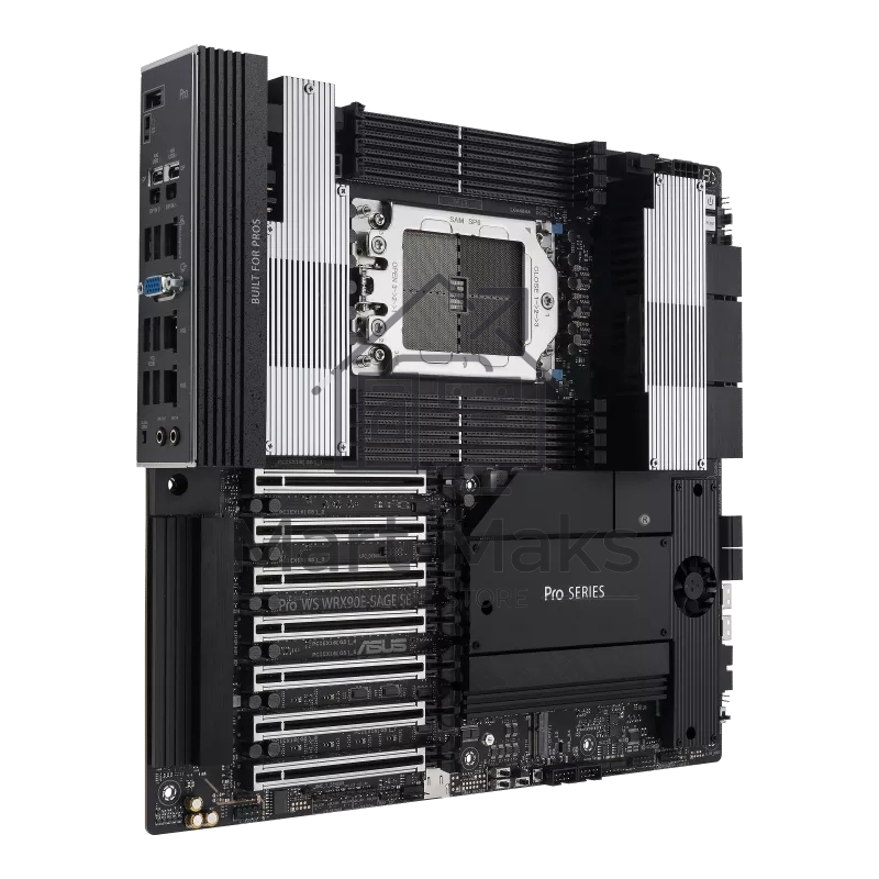 Материнская плата ASUS Pro WS WRX90E-SAGE SE, sTR5, AMD WRX90, 8xDDR5, 4xSATA, 4xM.2, 6xPCI-E 5.0 x16, 1xPCI-E 5.0 x8, 1xVGA, 2xMiniDP, 3x 10Gb LAN, 6xUSB-A 3.2 Gen 2, 1xUSB-A 2.0, 2xUSB-C USB4, 2x3.5 мм, 5.1, SSI EEB