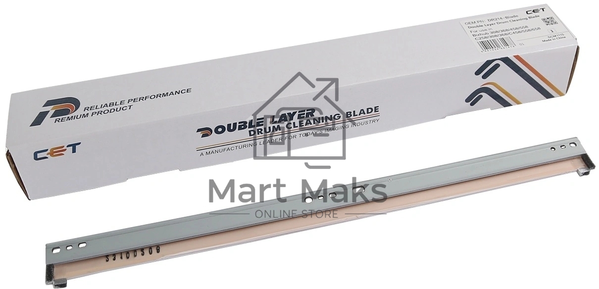 Ракель CET (Wiper Blade) KONICA MINOLTA Bizhub C224/C258/C284/C364 (двухслойный) 300000 стр. (DR313-Blade/DR512-Blade)