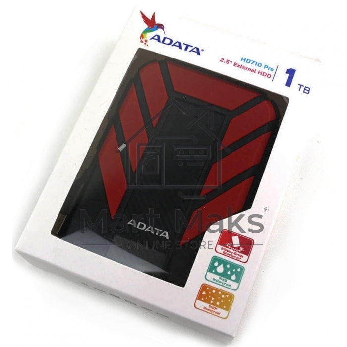 Внешний жесткий диск ADATA2Tb Adata HD710P AHD710P-2TU31-CRD черный/красный (2.5
