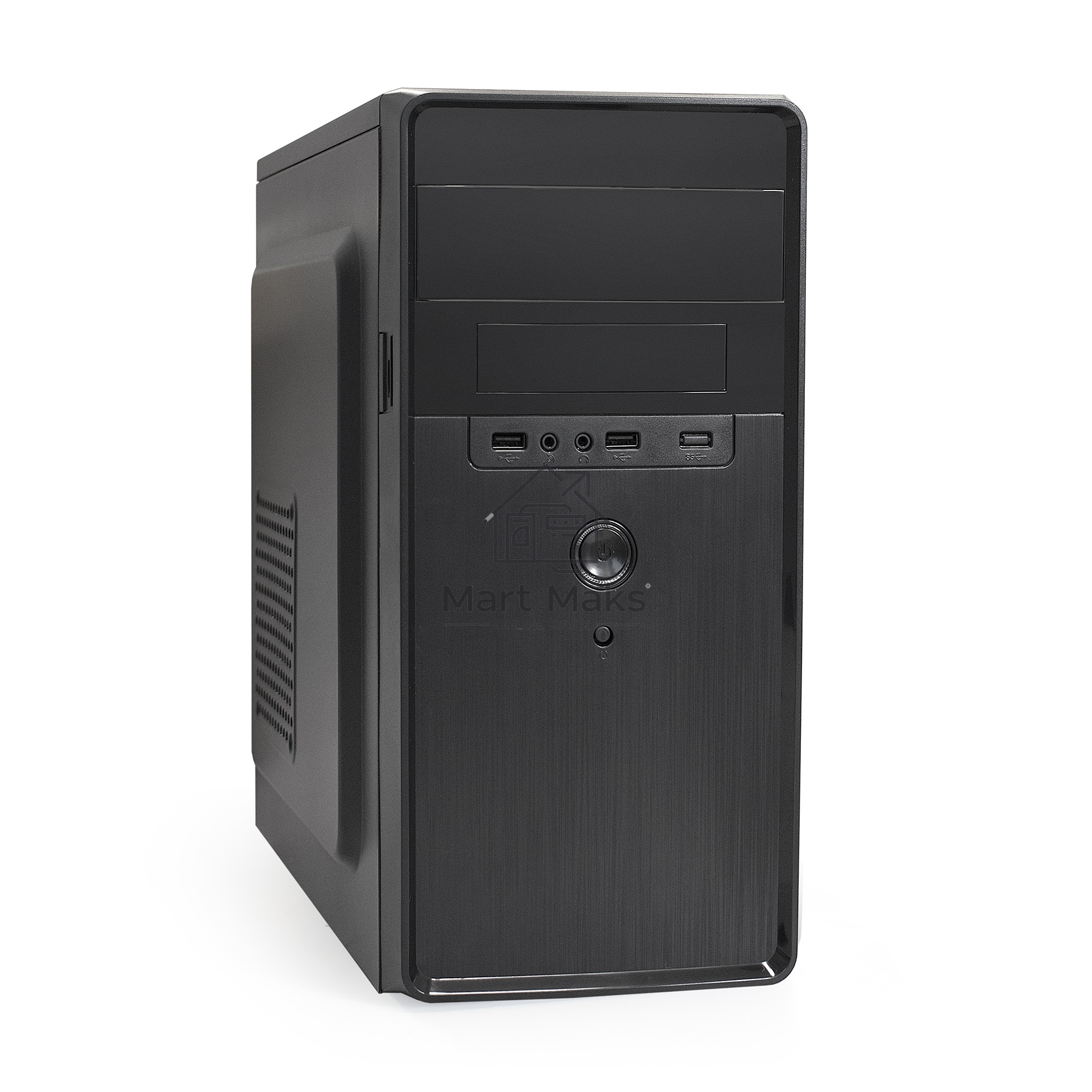 Компьютерный корпус Minitower ExeGate EX286425RUS BA-309-400W-8 (mATX, БП AA400 с вент. 8см, 2*USB, HD аудио, черный)