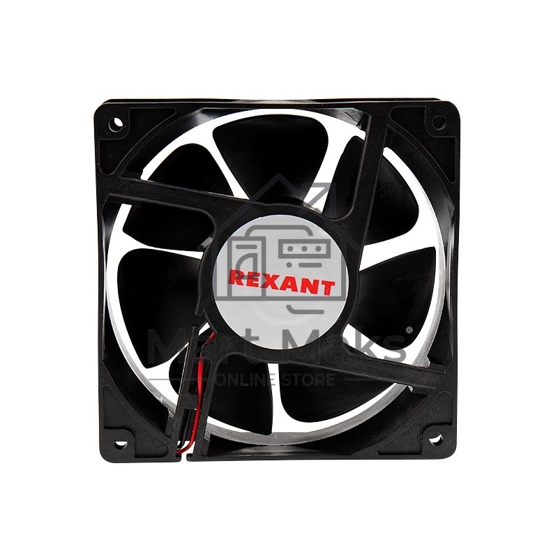 Вентилятор для корпуса Rexant RХ 12038HS 24 VDC черный, 120 мм, 2500 об/мин, 40 дБ, 2 pin