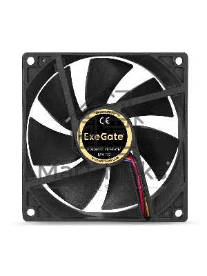 Вентилятор для корпуса ExeGate E09225H4P-PWM черный, 92 мм, 2000 об/мин, 26 дБ, 4 pin