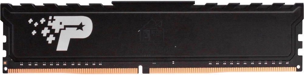 Оперативная память Patriot Signature Premium, DDR4, 16GB (1x16 GB), 2666 MHz, CL19, DIMM, радиатор, черный