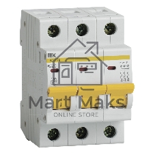 Выключатель автоматический IEK MVA20-3-020-C ВА47-29 3Р 20А 4,5кА х-ка С IEK
