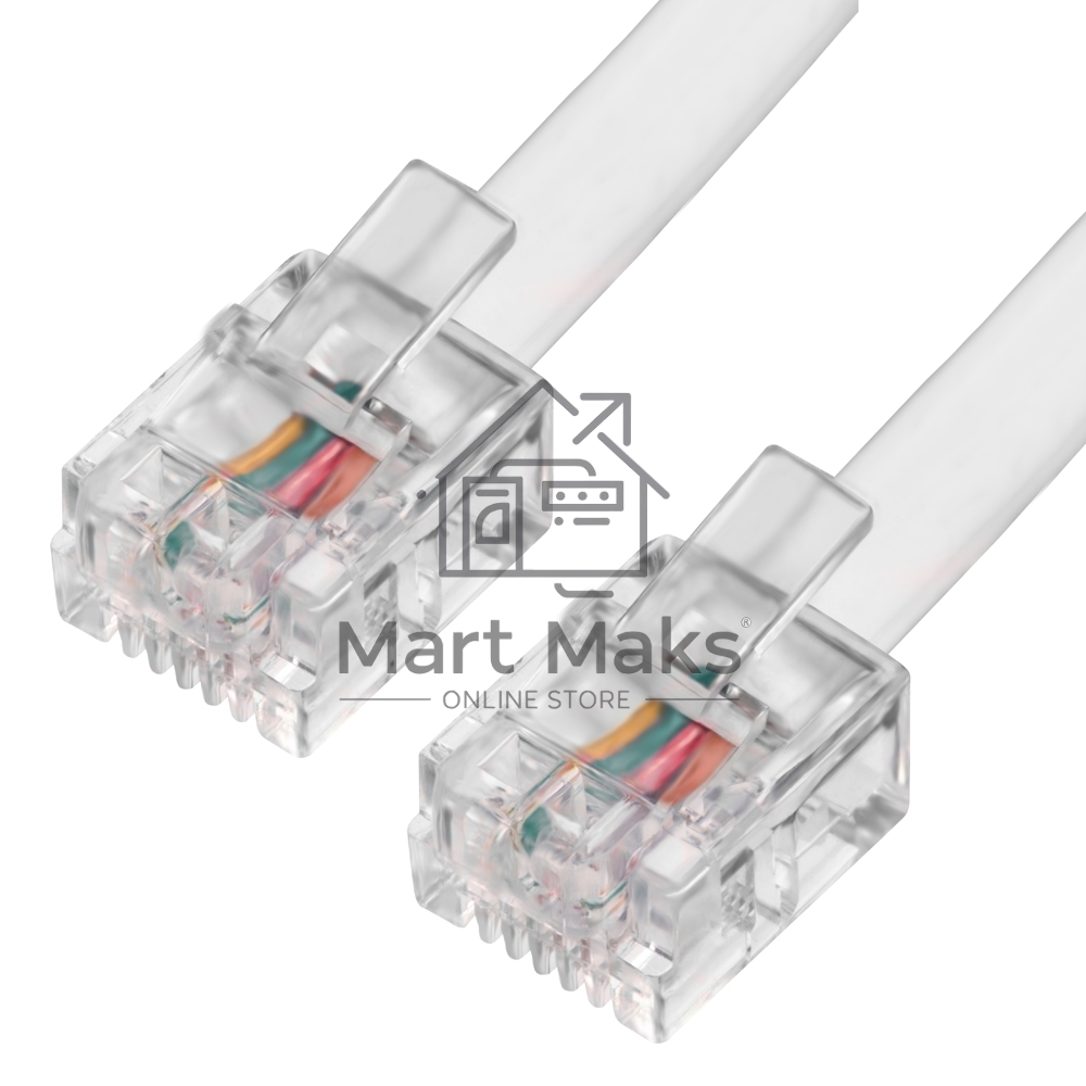 Телефонный шнур Greenconnect удлинитель для аппарата 1.0m GCR-TP6P4C-1.0m, 6P4C (джек 6p4c - jack 6p4c) белый Greenconnect Телефонный шнур удлинитель для аппарата 1.0m GCR-TP6P4C-1.0m, 6P4C (джек 6p4c - jack 6p4c) белый