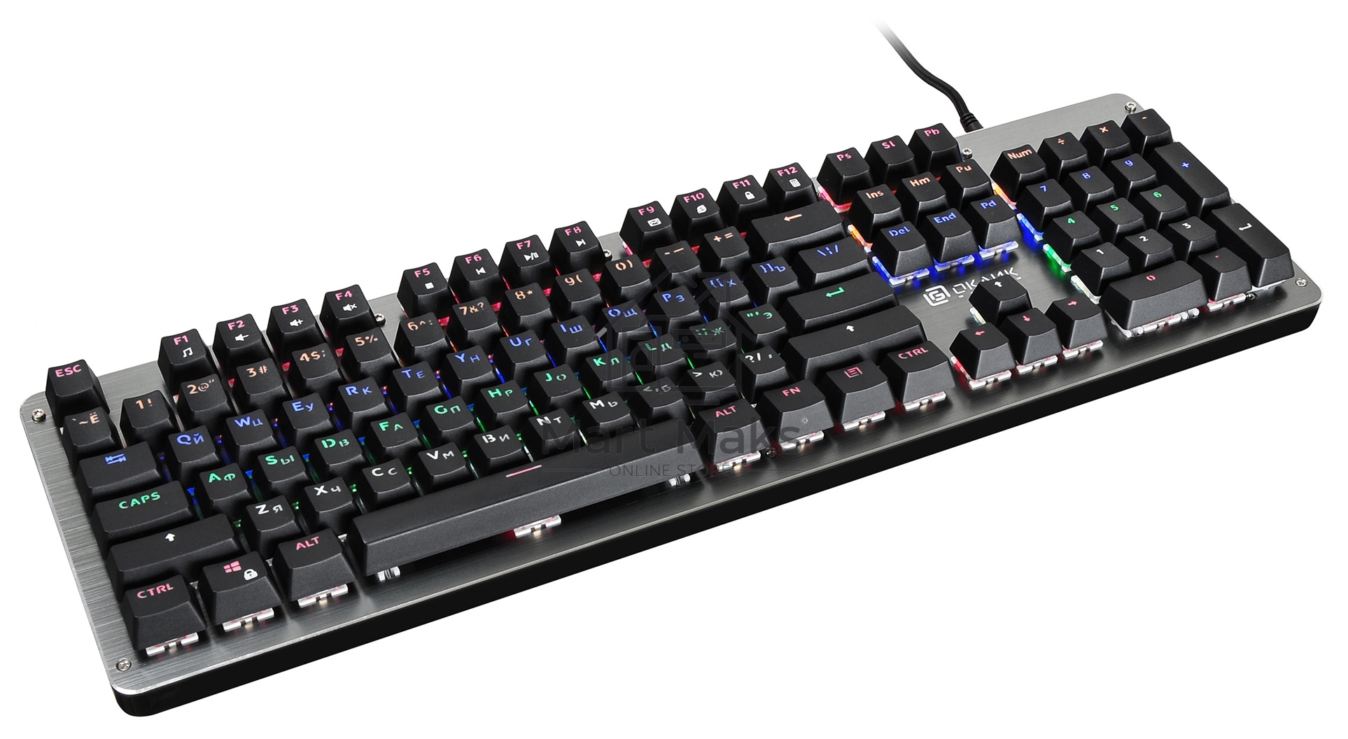 Клавиатура Oklick 970G DARK KNIGHT механическая черный USB Gamer LED