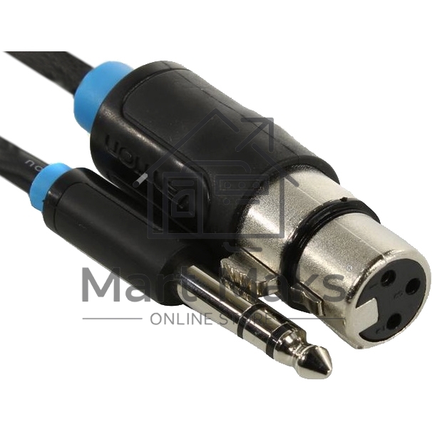 Кабель Vention аудио Jack 6.5 M/XLR F - 3м