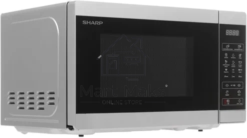 Микроволновая печь Sharp R6800RSL серебристый, 20 л, 800 Вт, переключатели - сенсор