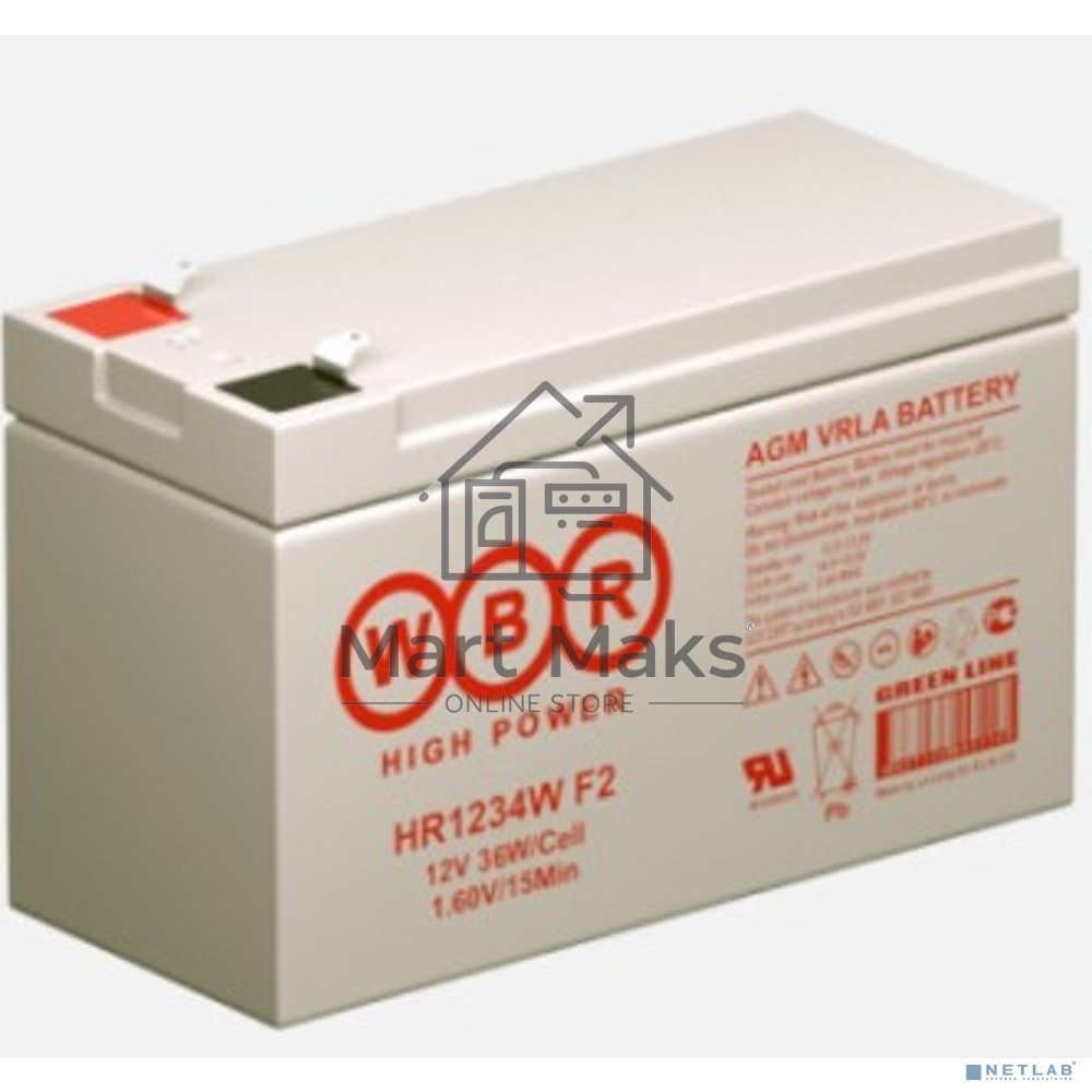 Батарея WBR HR 1234W (12V 9Ah)