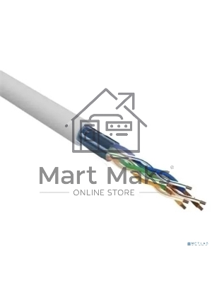 Кабель витая пара F/UTP, CAT 5e, PVC, 4х2х0,52 мм, 24AWG, INDOOR, SOLID, серый, 305 м Rexant PRO