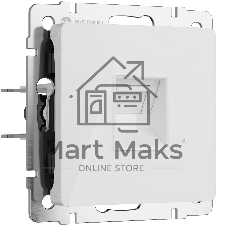 Розетка Ethernet RJ-45 (белый акрил)