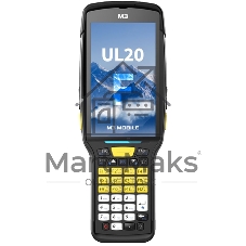 Терминал сбора данных M3 Mobile U20F0C-QICFRS-HF Android 10, GMS, FHD, 802.11 a/b/g/n/ac, SE5800 ER Imager Scanner, Rear Camera, BT, NFC(HF), 4G/64G, 28 Numeric Keypad, Standard Battery for low temperature is included and Bullet Proof Film, Hand Strap are attached. Requires Cradle and Power Supply for charging. (sold separately)