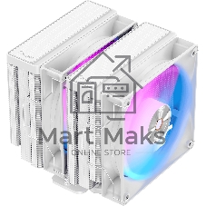 Кулер Ocypus Delta A62 WH ARGb белый 260W/All Intel/AMD AM*/2 fans/Screws