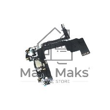 Шлейф с разъемом зарядки и микрофоном для iPhone 15 Pro (A3102)
