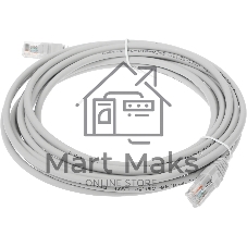 Патч-корд Cabeus PC-UTP-RJ45-Cat.5e-5m-LSZH Cat.5e, неэкр., U/UTP, RJ45/RJ45, LSZH, AWG24, 5м, серый