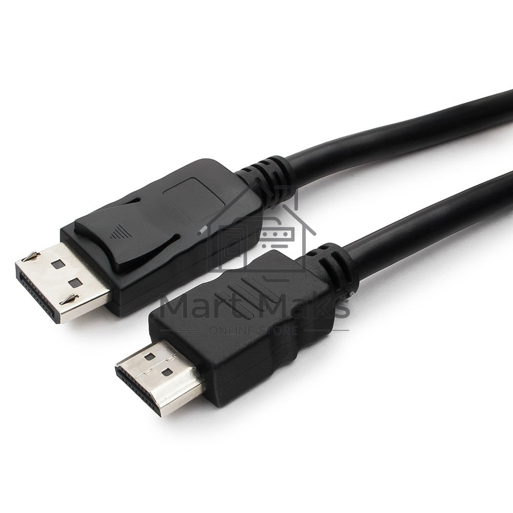 Кабель Cablexpert DisplayPort->HDMI, 7.5м, 20M/19M, черный, экран, пакет 