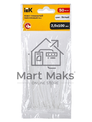 Хомут Iek UHH20-D025-100-050 2,5х100мм нейлон (50 шт)