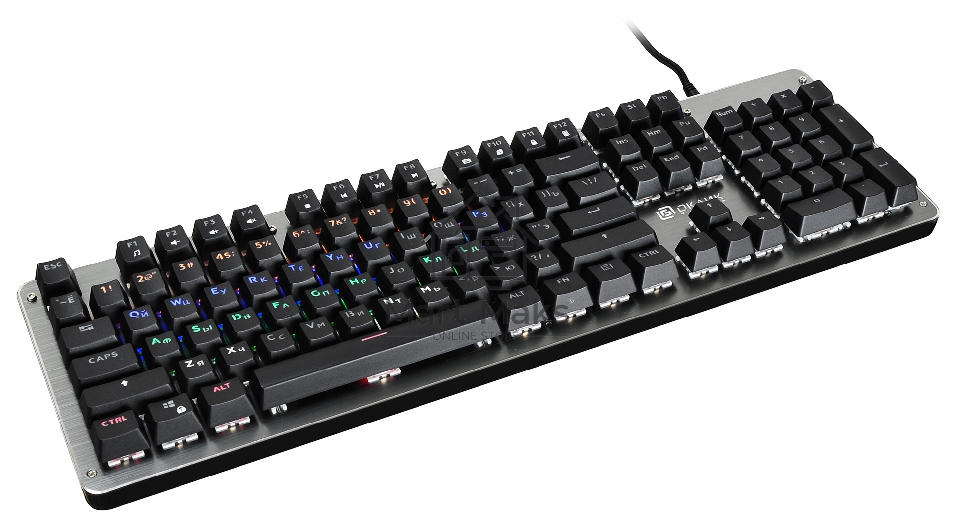 Клавиатура Oklick 970G DARK KNIGHT механическая черный USB Gamer LED