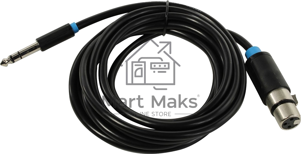 Кабель Vention аудио Jack 6.5 M/XLR F - 3м