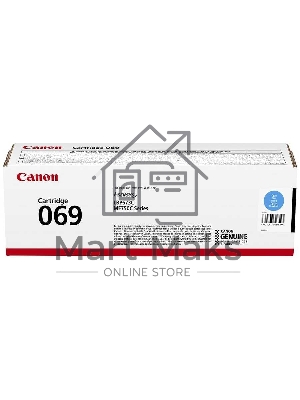 Картридж лазерный Canon 069C (5093C002) голубой (1900 стр.) для Canon MF752Cdw/754Cdw, LBP673Cdw