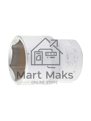Головка торцевая, 21 мм, 6-гранная, CrV, под квадрат 1/2