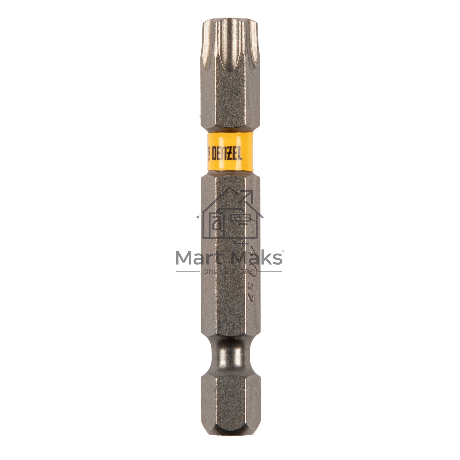 Набор бит TORX 40х50, сталь S2, шестигранный профиль, 10 шт. Denzel