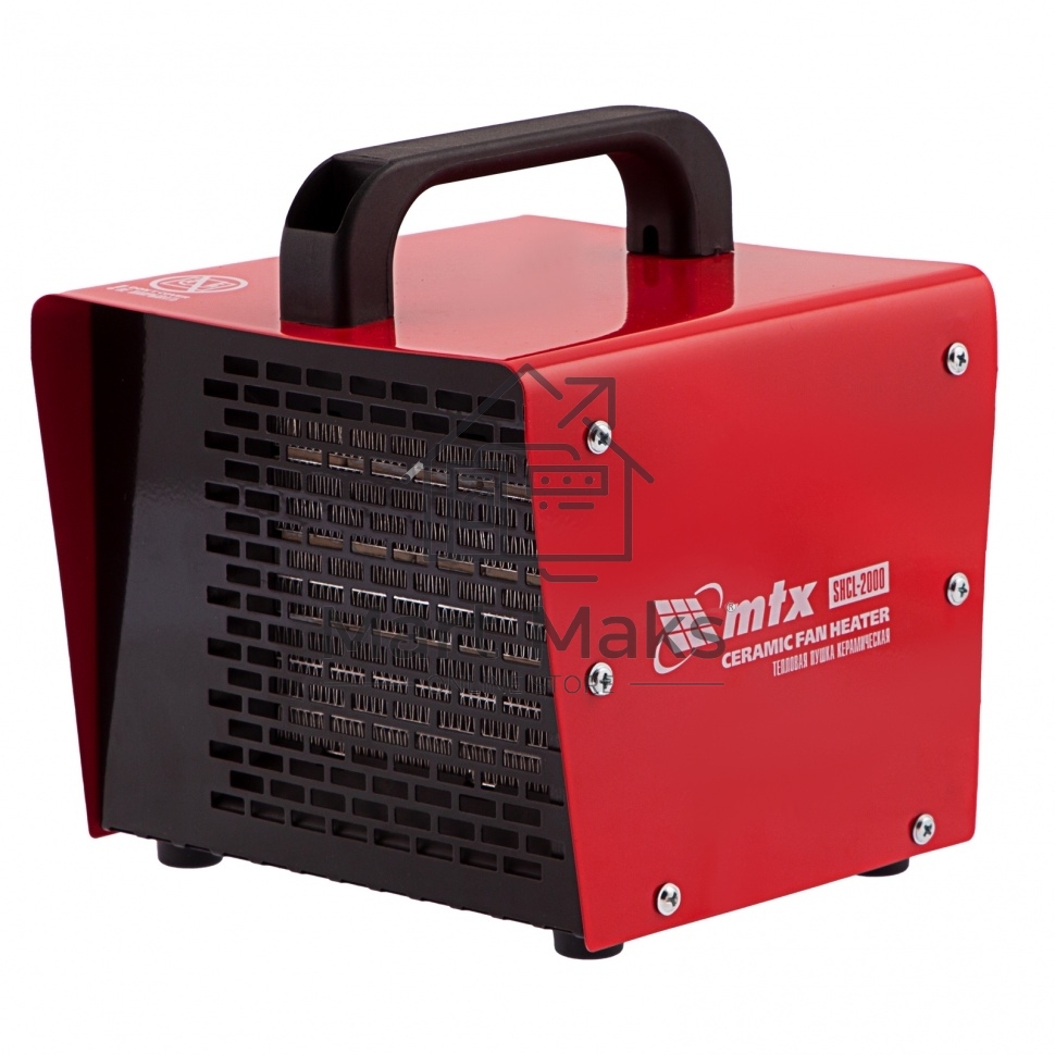 Тепловая пушка керамическая MTX SHCL-2000, квадратная, 230 В, 125 м3/ч, 1/2 кВт