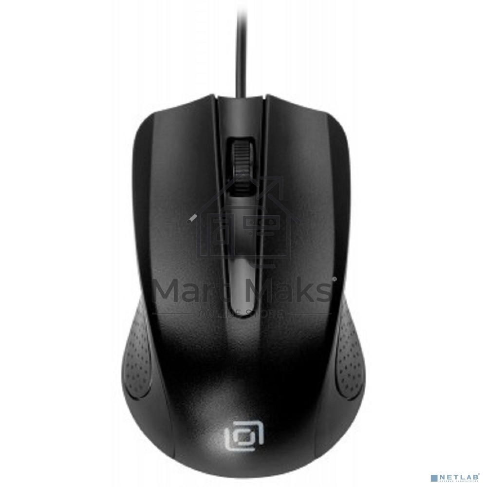 Мышь проводная Oklick 225M черный, 1200 dpi, USB, кнопки - 3