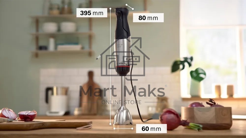 Блендер Bosch MSM6M673, погружной, мощность 1000 Вт,  черный