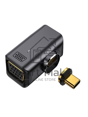 Переходник Type C папа на VGA мама с магнитным разъемом