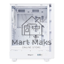 Компьютерный корпус HSPD M510, Mesh Mid Tower, белый, TG, 0.5 SPCC, 4x120мм ARGb ATX, mATX, mITX 180/280/160мм 1x2.5