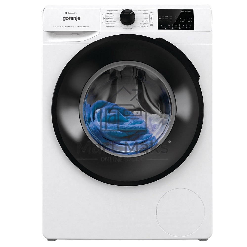 Стиральная машина Gorenje WGPNEI84A1SW белый загр.фронтальная макс.: 8кг 1400 об/мин класс: A+++