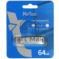 Флешка USB Netac U782C dual USB 3.0+TypeC 64Gb, retail version