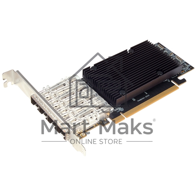 Сетевая карта SUNRICH Broadcom PCIe 4-Port 25G SFP28 Network Adapter, w/1 x additional LP BKT, ST Lab