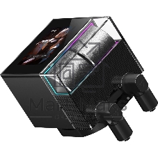 Система охлаждения Water Cooling System PCCooler DS360 Display BK (310W, 360мм, LED, Black, ARGb Pump/Fans: 3x120мм, 90.56CFM, 39.8dBA, 2500RPM/Pump height 65мм, 15dBA, 2600RPM, Rad thickness 27мм/S: 1851, 1700, 1200, 115X, AM5, AM4)