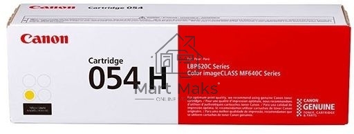 Картридж лазерный Canon 054 H Y 3025C002 желтый (2300 стр.) для Canon MF645Cx/MF643Cdw/MF641Cw/LBP623Cdw/621Cw