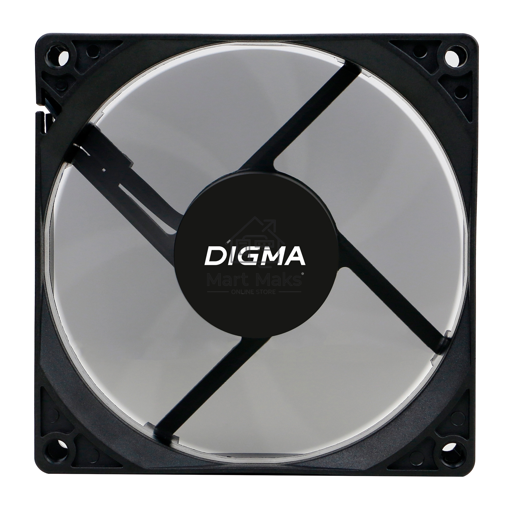 Вентилятор для корпуса Digma DFAN-90 черный, 90 мм, 1800 об/мин, 23 дБ, 3 pin