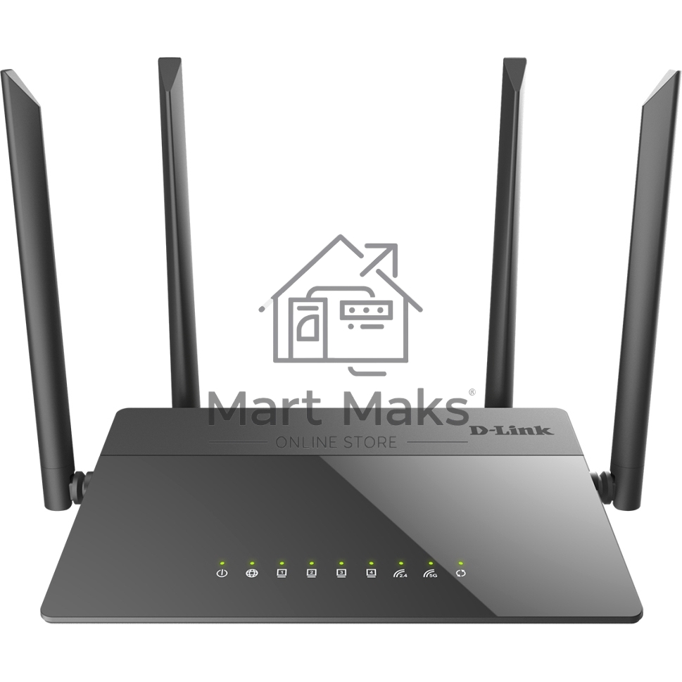 Маршрутизатор беспроводной D-Link DIR-841/RU/A1B, Wireless AC1200 Dual-Band Router with 1 10/100/1000Base-T WAN port and 410/100Base-TX LAN ports.802.11b/g/n compatible, 802.11AC up to 866Mbps,1 10/100/1000Base-T WAN port, 4