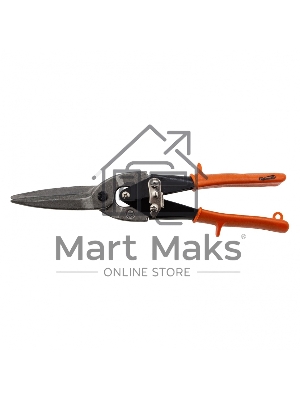 Ножницы по металлу, удлиненные, 290 мм, пряморежущие, обрезиненные рукоятки Sparta