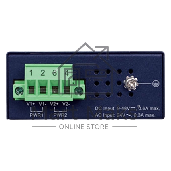 Коммутатор PLANET IGS-510TF IP30 Compact size 4-Port 10/100/1000T + 1-Port 100/1000X SFP Gigabit Ethernet Switch (-40~75 degrees C, dual 9~48V DC/24V AC)