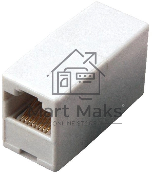 Проходной адаптер Rexant, RJ-45(8P-8C), UTP неэкранированный, категория 5e, (гнездо-гнездо)