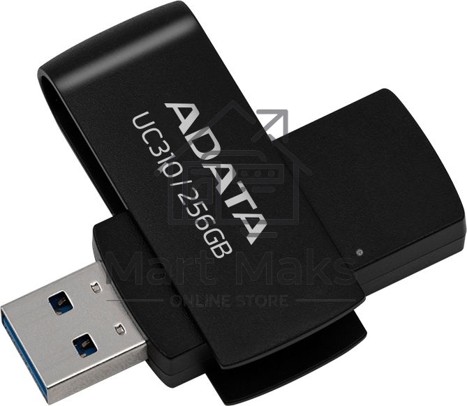 Флешка USB ADATA R/W 256GB USB 3.2 Gen1 UC310-256G-RBK черный